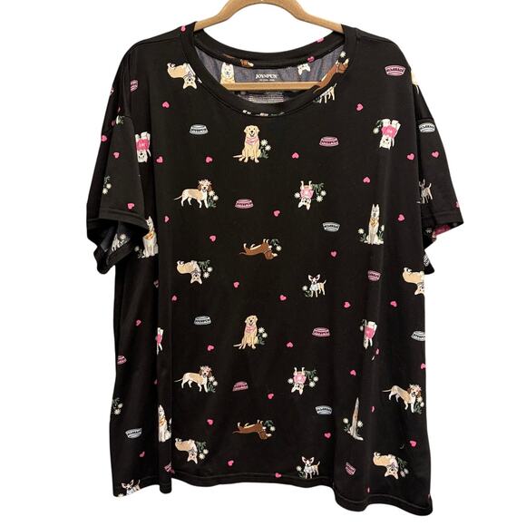 Joyspun Dogs & Hearts PJ Set 3X | 2-Piece Sleepwear Set | GUC - Picture 2 of 10